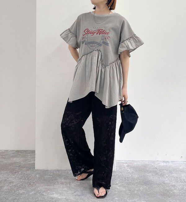 fredy emue「カットレースパンツ」|チノ|