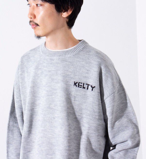 GLOSTER「【限定展開】【KELTY&times;GLOSTER】別注 ジャガード クルーネックニットプルオーバー」|ニット・セーター|