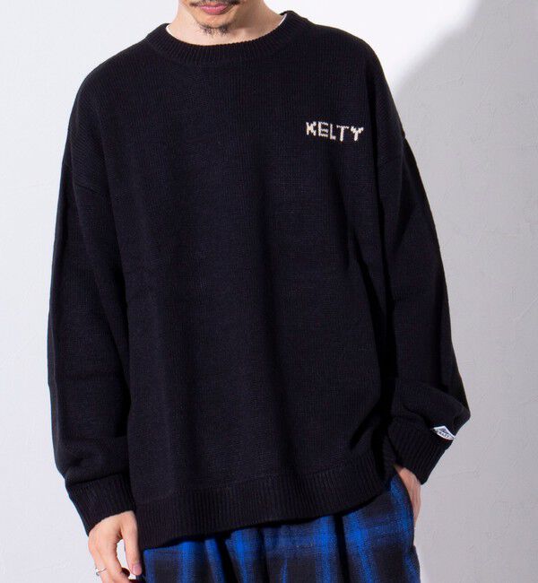 GLOSTER「【限定展開】【KELTY&times;GLOSTER】別注 ジャガード クルーネックニットプルオーバー」|ニット・セーター|