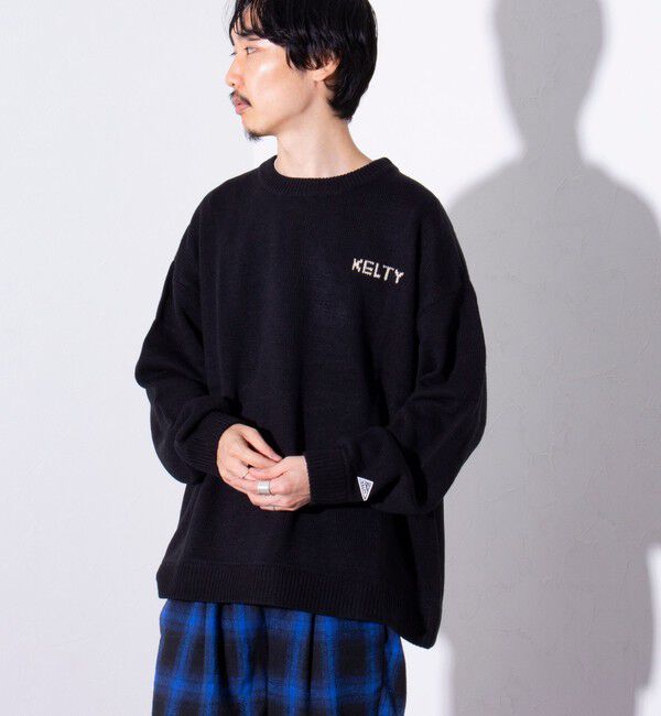 GLOSTER「【限定展開】【KELTY&times;GLOSTER】別注 ジャガード クルーネックニットプルオーバー」|ニット・セーター|