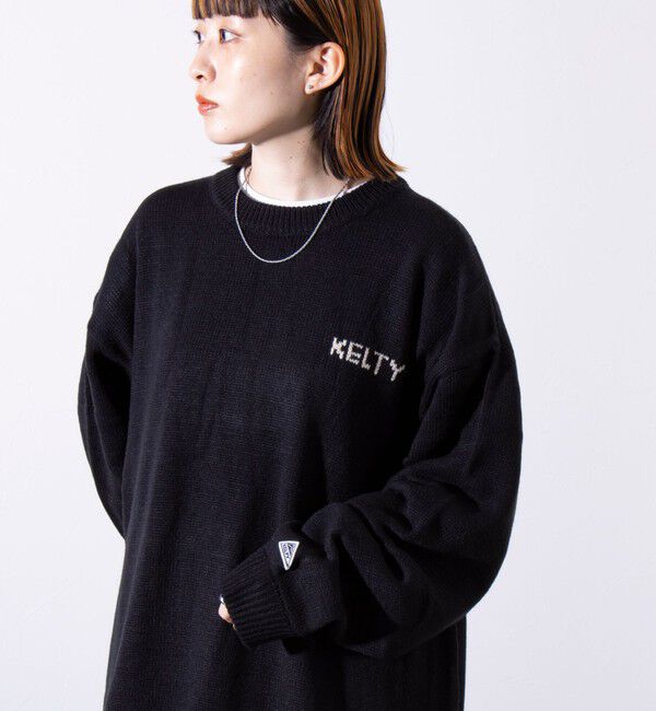 GLOSTER「【限定展開】【KELTY&times;GLOSTER】別注 ジャガード クルーネックニットプルオーバー」|ニット・セーター|