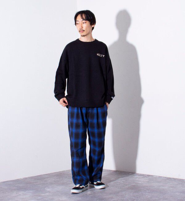 GLOSTER「【限定展開】【KELTY&times;GLOSTER】別注 ジャガード クルーネックニットプルオーバー」|ニット・セーター|