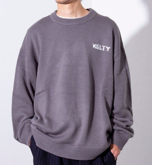 GLOSTER「【限定展開】【KELTY&times;GLOSTER】別注 ジャガード クルーネックニットプルオーバー」|ニット・セーター|