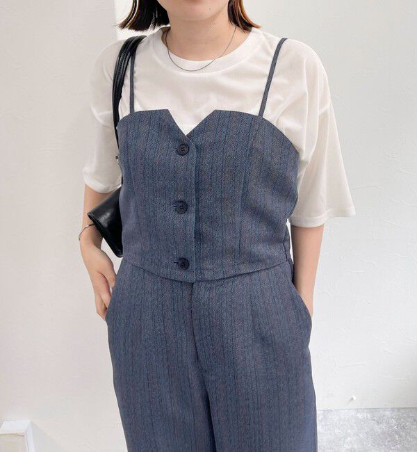 fredy emue「ヘリンボーンキャミビスチェ」|キャミソール|