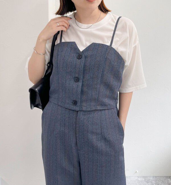 fredy emue「ヘリンボーンキャミビスチェ」|キャミソール|