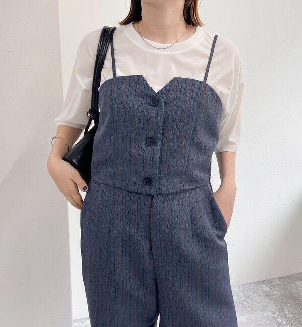 fredy emue「ヘリンボーンキャミビスチェ」|キャミソール|