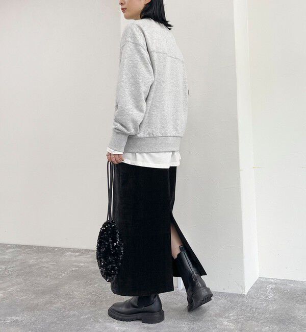 fredy emue「クラッシュベロアナロースカート」|タイト|
