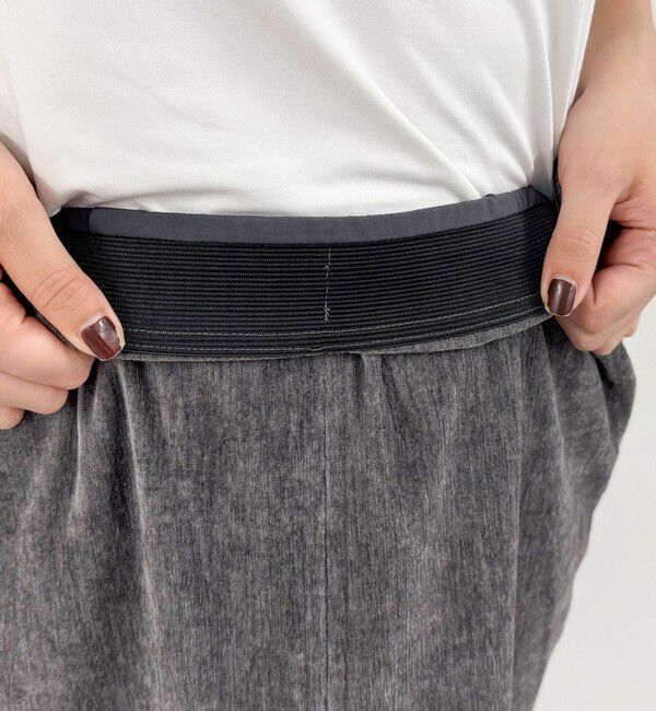 fredy emue「クラッシュベロアナロースカート」|タイト|