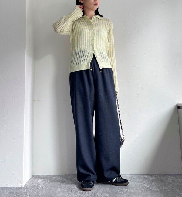 fredy emue「ウール混ウォッシャブルイージーパンツ」|チノ|