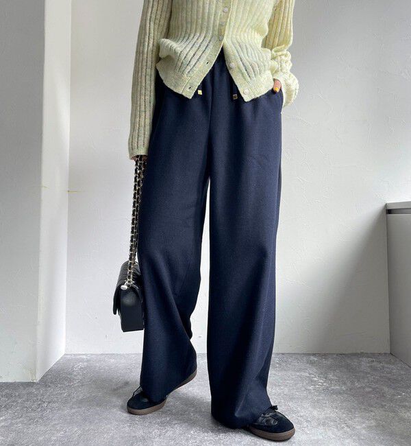 fredy emue「ウール混ウォッシャブルイージーパンツ」|チノ|