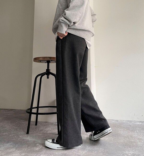 fredy emue「ウール混ウォッシャブルイージーパンツ」|チノ|