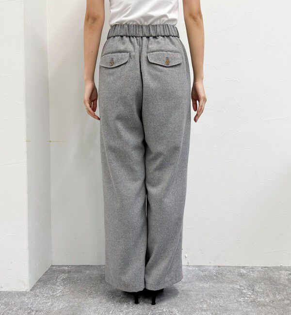 fredy emue「ウール混ウォッシャブルイージーパンツ」|チノ|