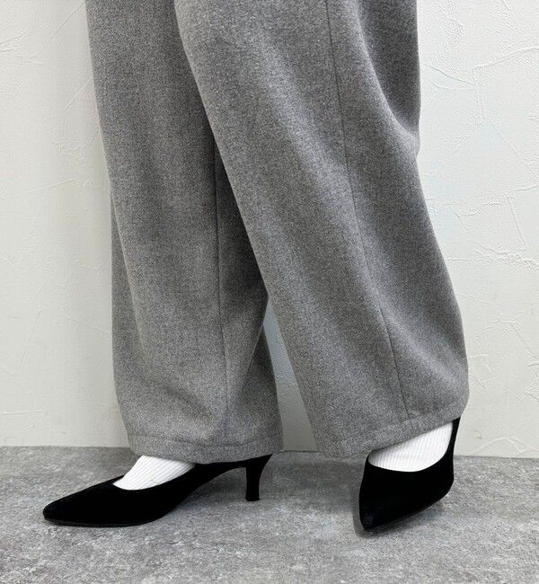 fredy emue「ウール混ウォッシャブルイージーパンツ」|チノ|