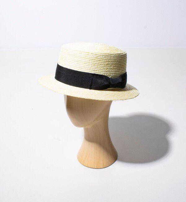 GLOSTER「【GLOSTER/グロスター】STRAW BOATER HAT ストローハット 麦わら カンカン帽」|ハット|