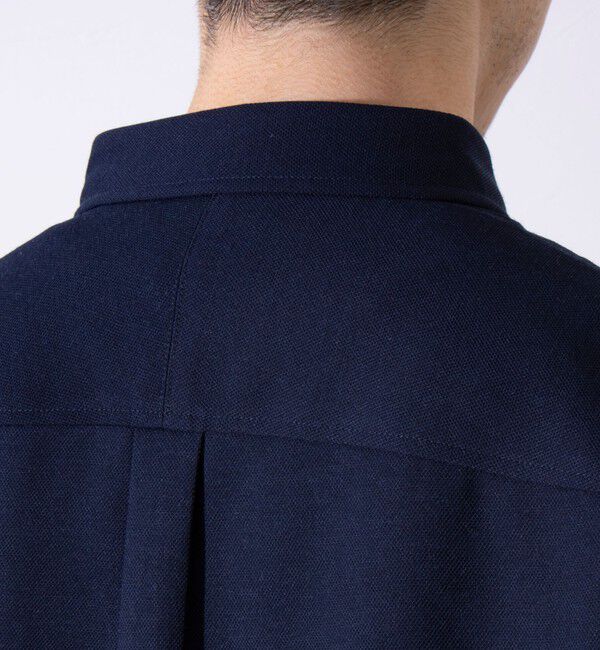 GLOSTER「【ビジカジ対応】【GLOSTER/グロスター】ニットテープ 鹿の子 ボタンダウンシャツ」|シャツ・ブラウス|