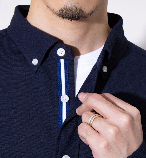 GLOSTER「【ビジカジ対応】【GLOSTER/グロスター】ニットテープ 鹿の子 ボタンダウンシャツ」|シャツ・ブラウス|