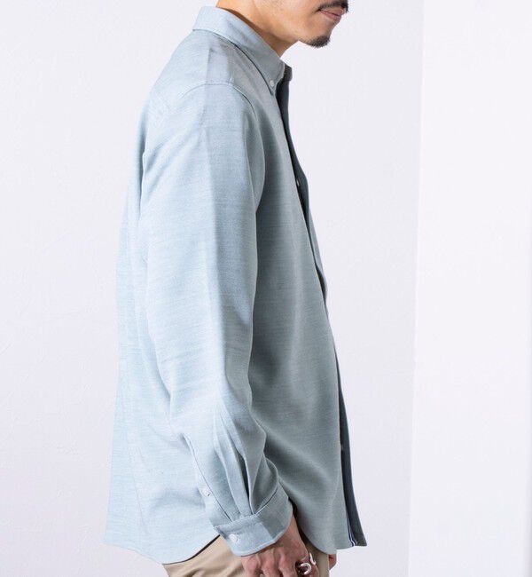 GLOSTER「【ビジカジ対応】【GLOSTER/グロスター】ニットテープ 鹿の子 ボタンダウンシャツ」|シャツ・ブラウス|