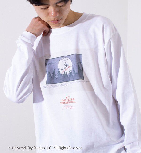 GLOSTER「【GLOSTER】&times;【E.T.】絵コンテ Conte ロンT ロングスリーブT プリントT」|Tシャツ・カットソー|