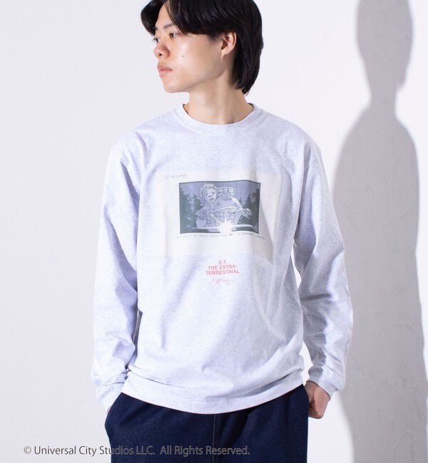 GLOSTER「【GLOSTER】&times;【E.T.】絵コンテ Conte ロンT ロングスリーブT プリントT」|Tシャツ・カットソー|