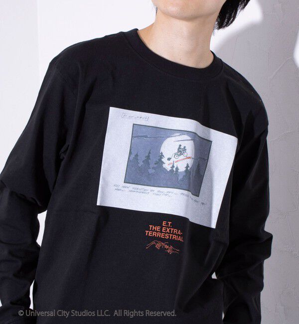 GLOSTER「【GLOSTER】&times;【E.T.】絵コンテ Conte ロンT ロングスリーブT プリントT」|Tシャツ・カットソー|