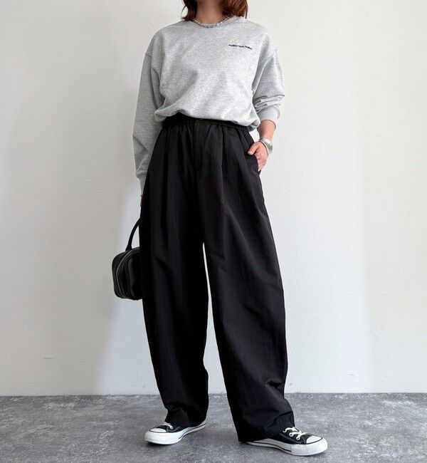 fredy emue「ナイロンギャザータックパンツ」|チノ|