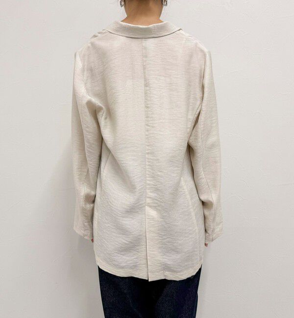 fredy emue「《セットアップ対応》リネン混スラブツイルダブルジャケット」|テーラードジャケット|