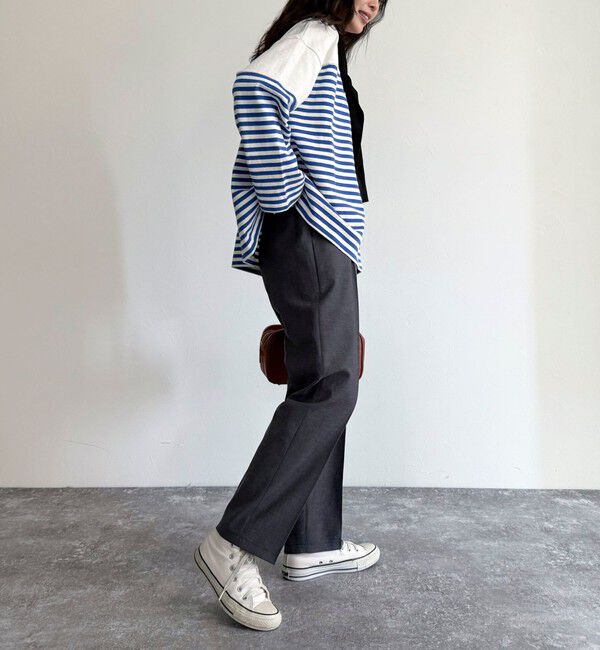 fredy emue「リネン混バイオツイルテーパードパンツ」|チノ|