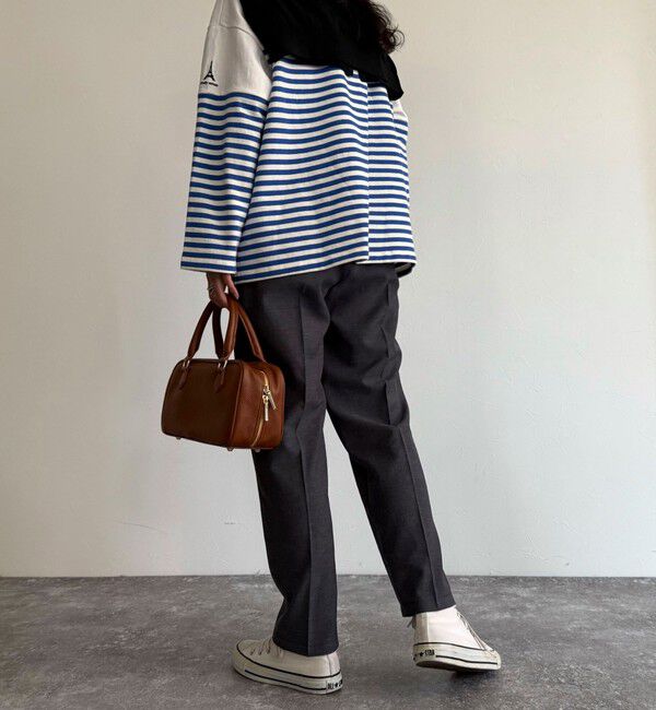 fredy emue「リネン混バイオツイルテーパードパンツ」|チノ|