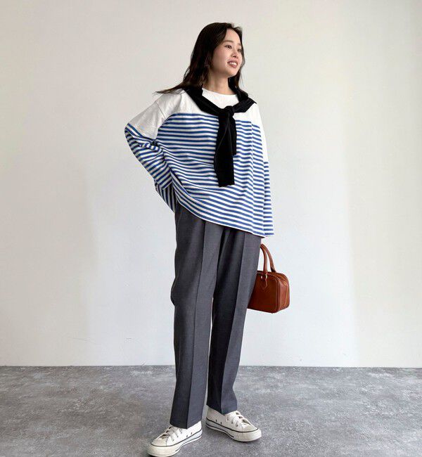 fredy emue「リネン混バイオツイルテーパードパンツ」|チノ|