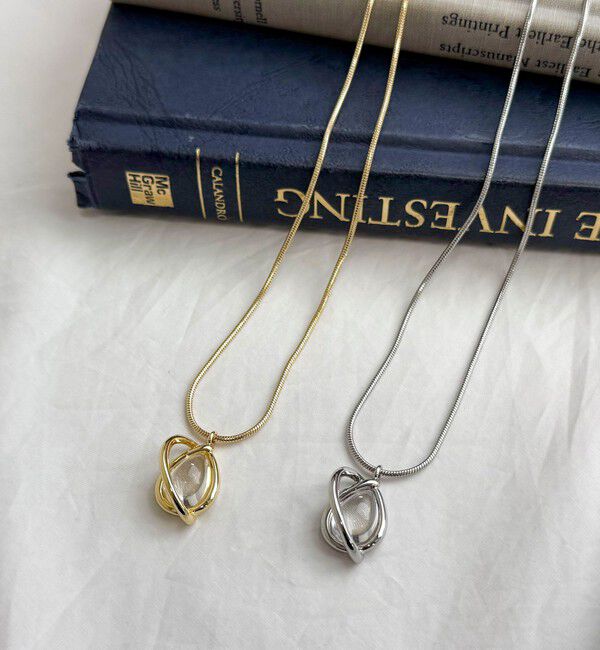 fredy emue「クリアドロップトップアジャストネックレス」|ネックレス|シルバー