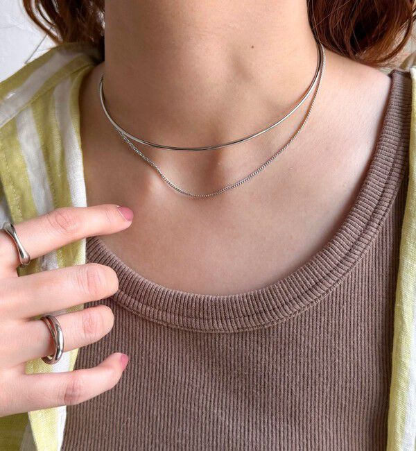 fredy emue「チェーン重ねネックカフ」|ネックレス|