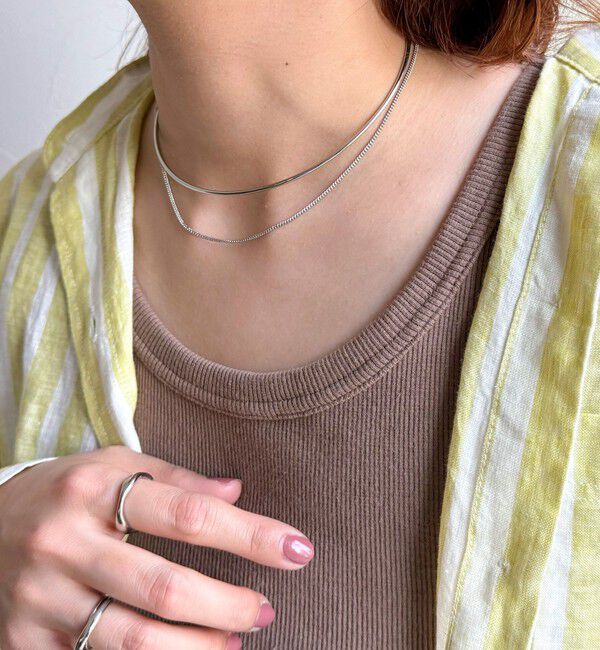 fredy emue「チェーン重ねネックカフ」|ネックレス|