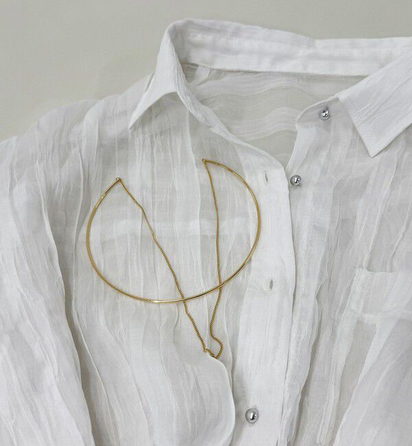 fredy emue「チェーン重ねネックカフ」|ネックレス|
