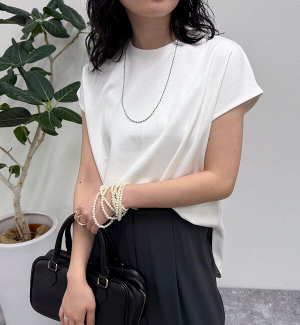 fredy emue「ポンチフレンチプルオーバーカットソー」|Tシャツ・カットソー|オフホワイト