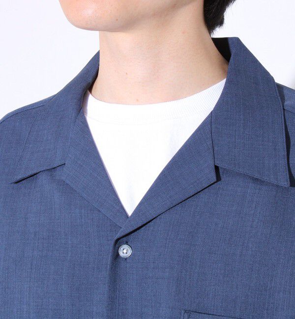 GLOSTER「【GLOSTER/グロスター】ドライポリツイル オープンカラーシャツ 開襟シャツ 半袖シャツ」|シャツ・ブラウス|