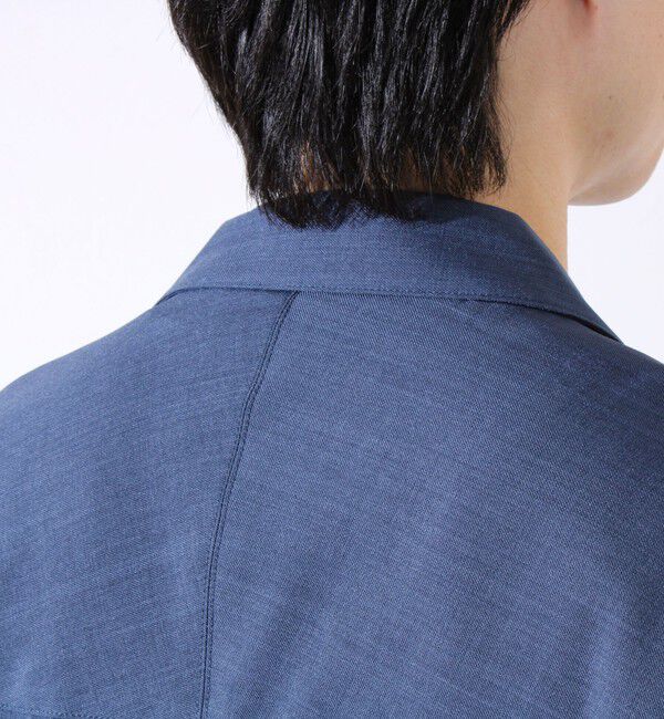 GLOSTER「【GLOSTER/グロスター】ドライポリツイル オープンカラーシャツ 開襟シャツ 半袖シャツ」|シャツ・ブラウス|