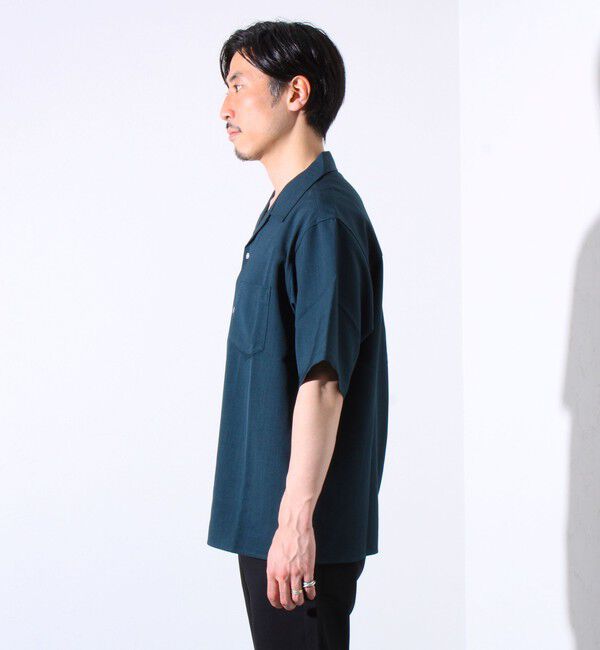 GLOSTER「【GLOSTER/グロスター】ドライポリツイル オープンカラーシャツ 開襟シャツ 半袖シャツ」|シャツ・ブラウス|