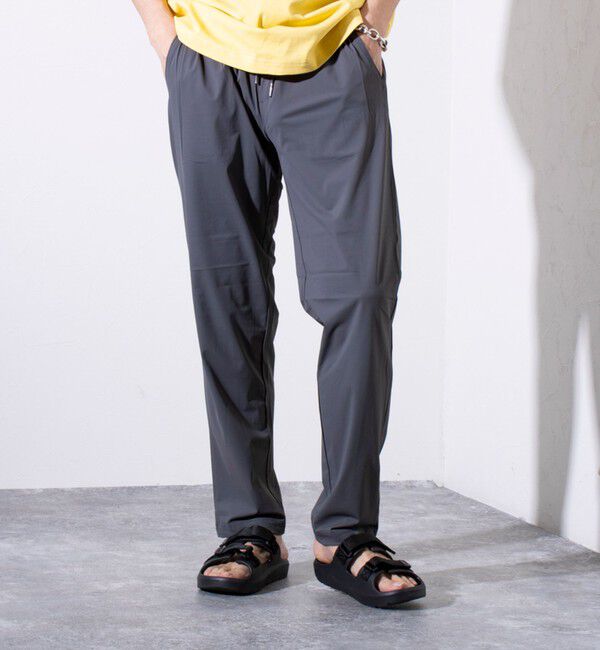 GLOSTER「【GLOSTER/グロスター】N/PU 接触冷感 フレッシュイージーパンツ」|チノ|