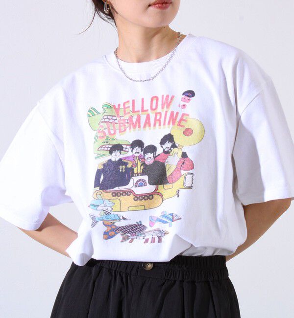 GLOSTER「【JUNKSOUL】BEATLES YELLOW SUBMARINE プリントTシャツ」|Tシャツ・カットソー|