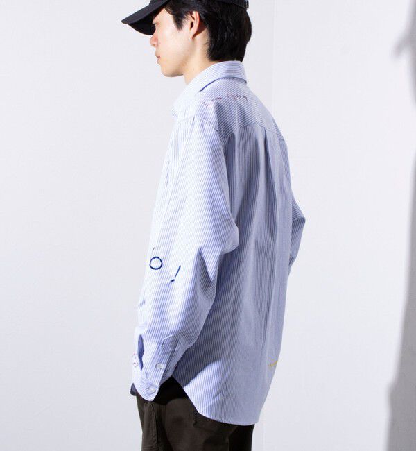 GLOSTER「【GLOSTER】Messageシャツ オックスフォードシャツ レギュラーカラー（無地/ストライプ）」|シャツ・ブラウス|