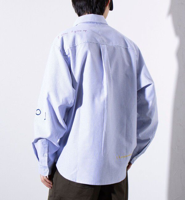 GLOSTER「【GLOSTER】Messageシャツ オックスフォードシャツ レギュラーカラー（無地/ストライプ）」|シャツ・ブラウス|