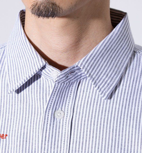 GLOSTER「【GLOSTER】Messageシャツ オックスフォードシャツ レギュラーカラー（無地/ストライプ）」|シャツ・ブラウス|