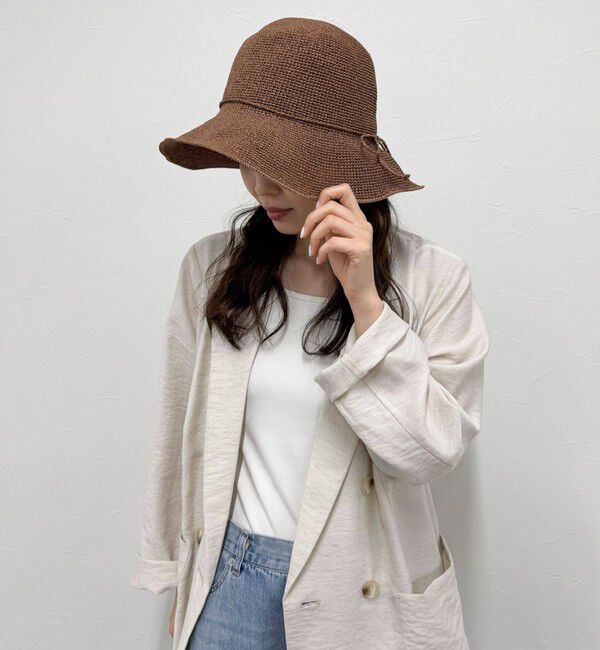 fredy emue「【Benelli Montacone/ベネリ モンタコーネ】リボンペーパーハット」|ハット|