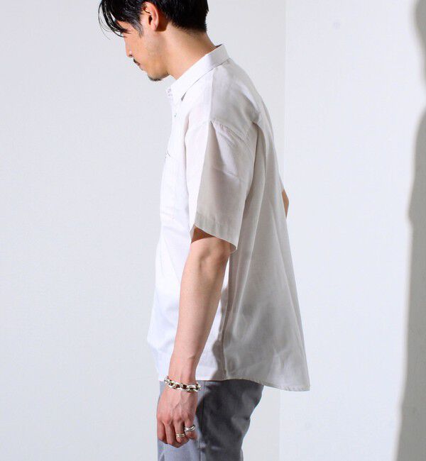 GLOSTER「【GLOSTER/グロスター】フレンチブルドッグ刺繍 空浮着 ショートスリーブシャツ」|シャツ・ブラウス|