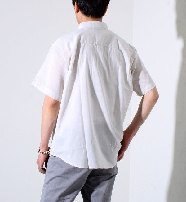 GLOSTER「【GLOSTER/グロスター】フレンチブルドッグ刺繍 空浮着 ショートスリーブシャツ」|シャツ・ブラウス|