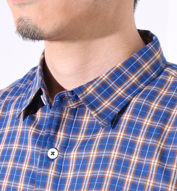 GLOSTER「【GLOSTER/グロスター】フレンチブルドッグ刺繍 空浮着 ショートスリーブシャツ」|シャツ・ブラウス|