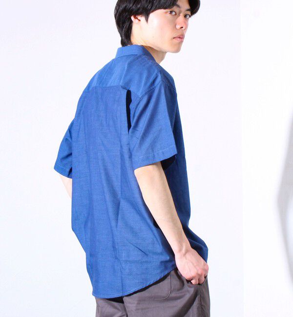 GLOSTER「【GLOSTER/グロスター】フレンチブルドッグ刺繍 空浮着 ショートスリーブシャツ」|シャツ・ブラウス|