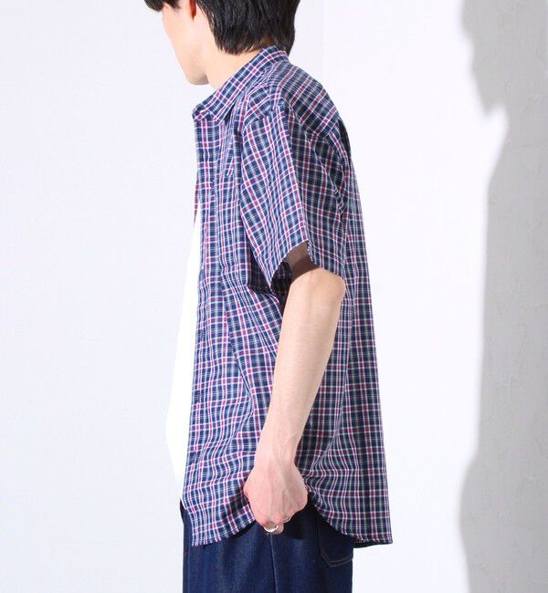 GLOSTER「【GLOSTER/グロスター】フレンチブルドッグ刺繍 空浮着 ショートスリーブシャツ」|シャツ・ブラウス|