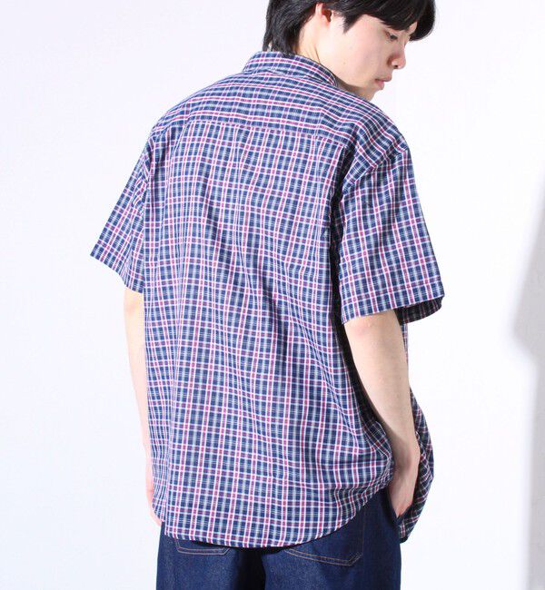 GLOSTER「【GLOSTER/グロスター】フレンチブルドッグ刺繍 空浮着 ショートスリーブシャツ」|シャツ・ブラウス|