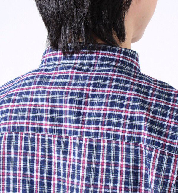 GLOSTER「【GLOSTER/グロスター】フレンチブルドッグ刺繍 空浮着 ショートスリーブシャツ」|シャツ・ブラウス|